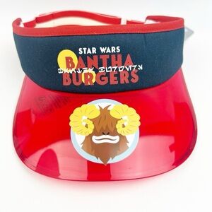Disney Parks Star Wars Galaxy's Edge Bantha Burgers Red Visor New